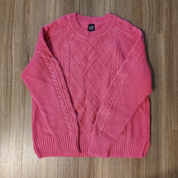 New Pink Gap Cotton Sweater - Picture 2 of 6